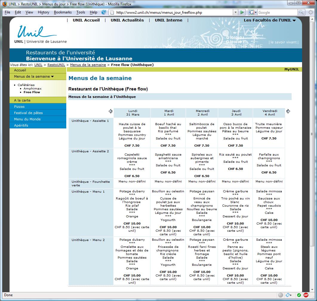 rencontres de l eau unil