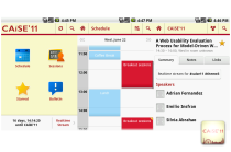 CAiSE'11 Android App screens